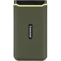Miniatyrbild 1 av 3: Extern hårddisk - TRANSCEND - ESD380C - 2 TB - USB 3.2 Gen 2x2 - Militärgrönt gummifodral