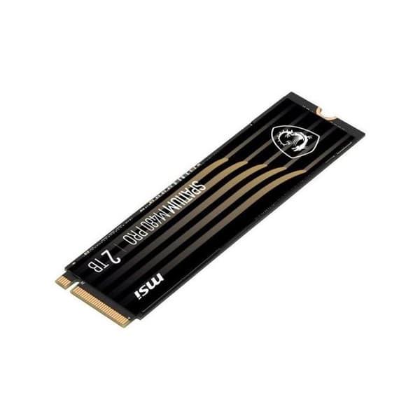 SSD-hårddisk - MSI - Spatium M480 Pro - 2 To - PCIe 4.0 NVMe - 7400 Mo/s läsning, 7000 Mo/s skrivning