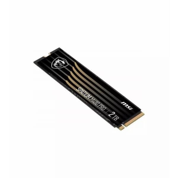 SSD-hårddisk - MSI - Spatium M480 Pro - 2 To - PCIe 4.0 NVMe - 7400 Mo/s läsning, 7000 Mo/s skrivning