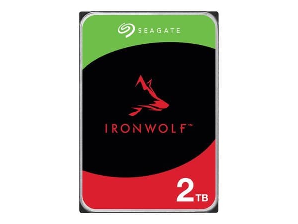 NAS HDD Intern hårddisk - SEAGATE - IronWolf 2 TB - 5900 RPM - 256 MB Cache