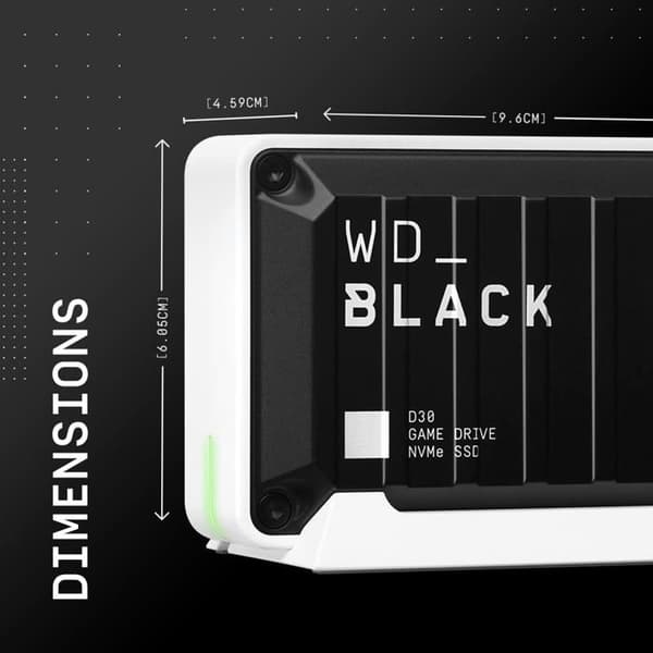 Western Digital D30 Extern SSD för Xbox 1TB Svart