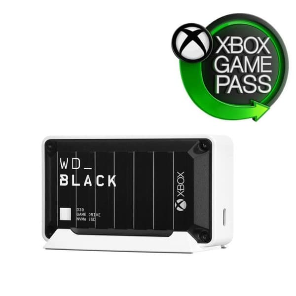 Western Digital D30 Extern SSD för Xbox 1TB Svart