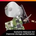 Miniatyrbild 6 av 6: WD Red™ - NAS intern hårddisk - 4TB - 5400 rpm - 3,5" (WD40EFAX)