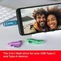 Miniatyrbild 2 av 3: Extern hårddisk - SANDISK - Ultra Dual Drive Go - 256 Go - USB-C - 150 Mo/s
