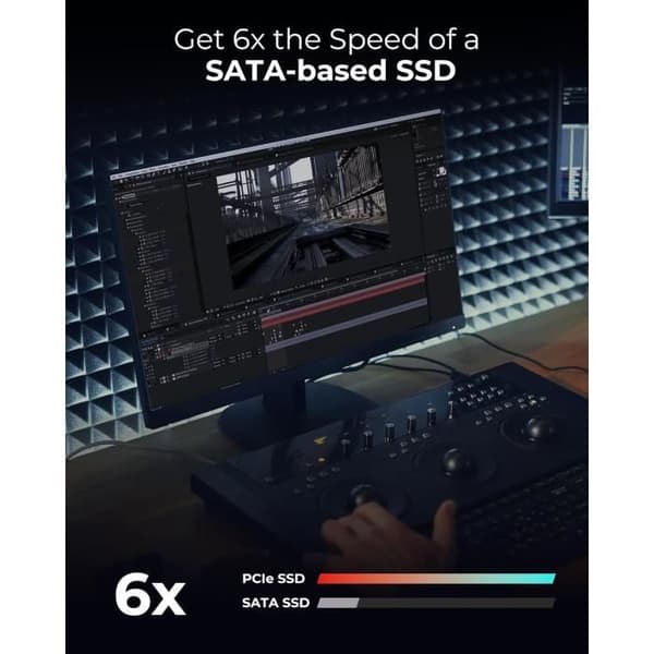 SSD Intern - LEXAR - NM610PRO - 1To - PCIe Gen3x4 NVMe 1.4 - 3300 Mo/s Läsning