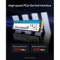 Miniatyrbild 2 av 4: SSD Intern - LEXAR - NM610PRO - 1To - PCIe Gen3x4 NVMe 1.4 - 3300 Mo/s Läsning