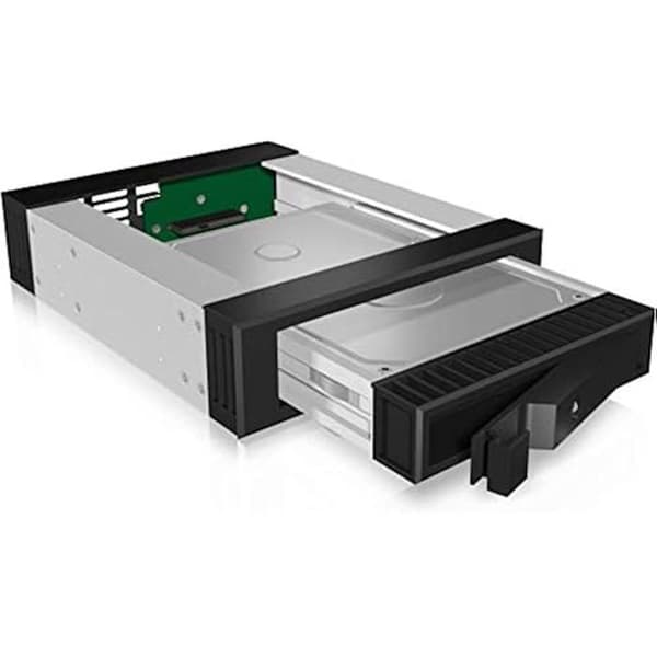 Avtagbar hårddiskram - ICY BOX - 5,25" - SATA III/SAS II - Hot Swap - Tyst aluminium