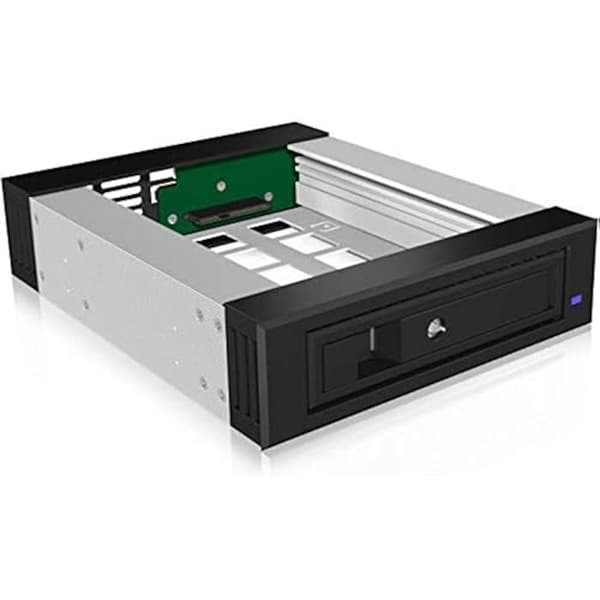 Avtagbar hårddiskram - ICY BOX - 5,25" - SATA III/SAS II - Hot Swap - Tyst aluminium