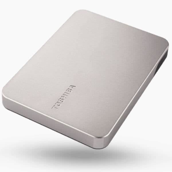 LAGRING, HDD, Externa HDD, Toshiba Canvio Flex Hdd Ext 2tb Varm Silver