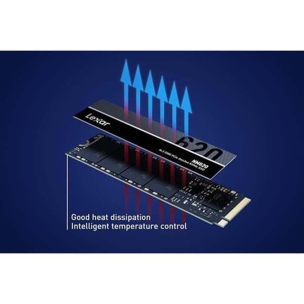 SSD - LEXAR - NM620 - 2To - M.2 2280 - PCIe Gen3x4 NVMe 1.4