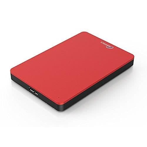 Sonnics 1TB röd bärbar extern hårddisk USB 3.0 Supersnabb överföringshastighet för användning med Windows PC, Ap