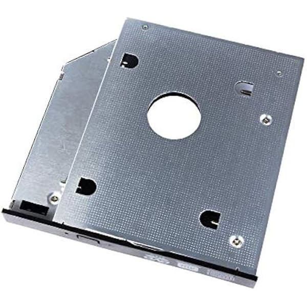 Caddy Adapter - AKYGA - HDD SSD 2,5" - Kompatibel 2 To - Monterad i fack 13 mm - Färg Svart
