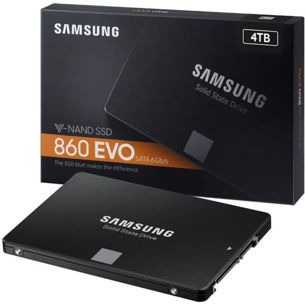 SAMSUNG - Intern SSD - 860 EVO - 4TB - 2,5" (MZ-76E4T0B/EU)