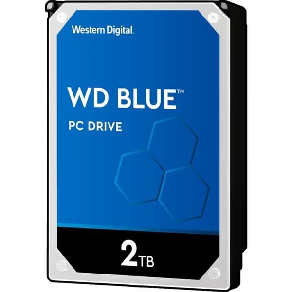 PC intern hårddisk - WESTERN DIGITAL - WD Blue - 2 TB - SATA 6 Gb/s - 5400 rpm