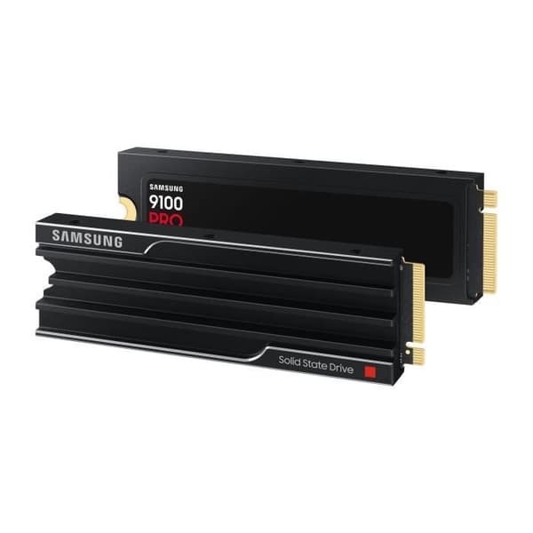 Samsung - Intern SSD - 9100 PRO med kylfläns NVMe M.2 PCIe 5.0 x4 - 2 To - Läs hastighet upp till 14 800 Mo/s - MZ-VAP2T0CW