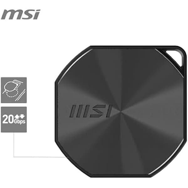 Bärbar extern SSD - MSI - DATAMAG - 1 To - USB Type-C - 20Gbps