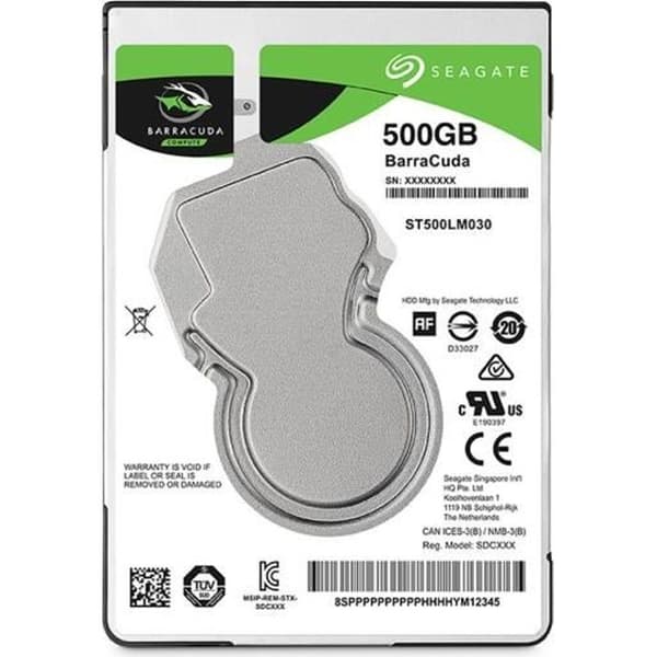 SEAGATE - Intern hårddisk - BarraCuda - 500GB - 5400rpm - 2,5"