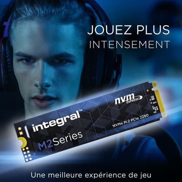 INTEGRAL - Intern Solid State Drive - M2 SERIES M.2 2280 PCIE NVME- 1TB (1024GB) - M.2 NVMe PCIe Gen3x4 (INSSD1TM280NM2)