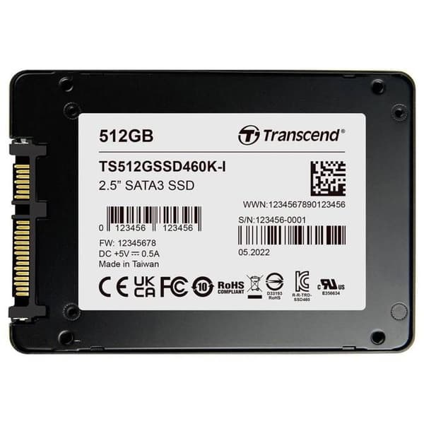 Transcend 512 GB intern mSATA SSD TS512GSSD460KI-VS1