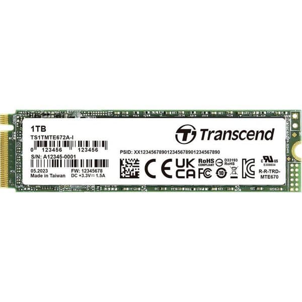 Transcend 1 TB intern PCIe SSD TS1TMTE672AI-VS1