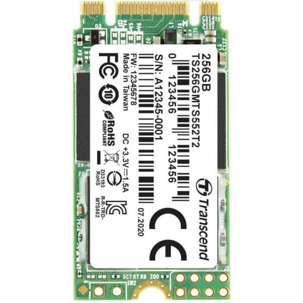 SSD Intern - TRANSCEND - MTS552T2 - 256 Go - M.2 - SATA III 6 Gb/s