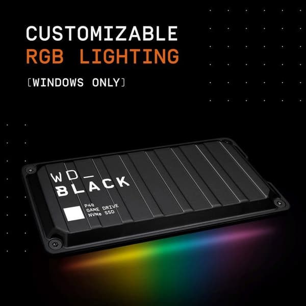 WD Black P40 Game Drive 500GB SSD extern hårddisk - SANDISK - USB 3.0 - 550 MB/s - 3D TLC