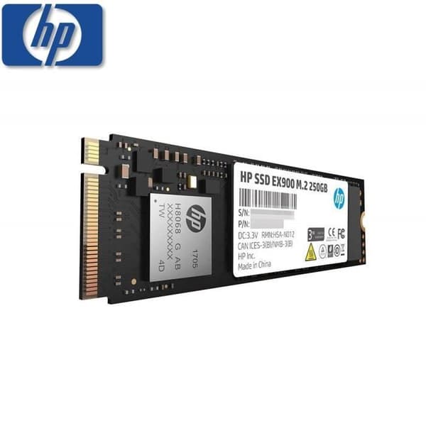 HP EX900 M.2 250 GB intern solid state-enhet - PCIe 3.0 x4 NVMe - 3D TLC NAND