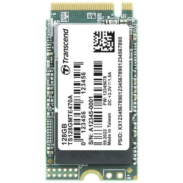 Transcend MTE470A 128GB intern SSD NVMe PCIe M.2 2242 PCIe NVMe 3.0 x4 Retail TS128GMTE470A