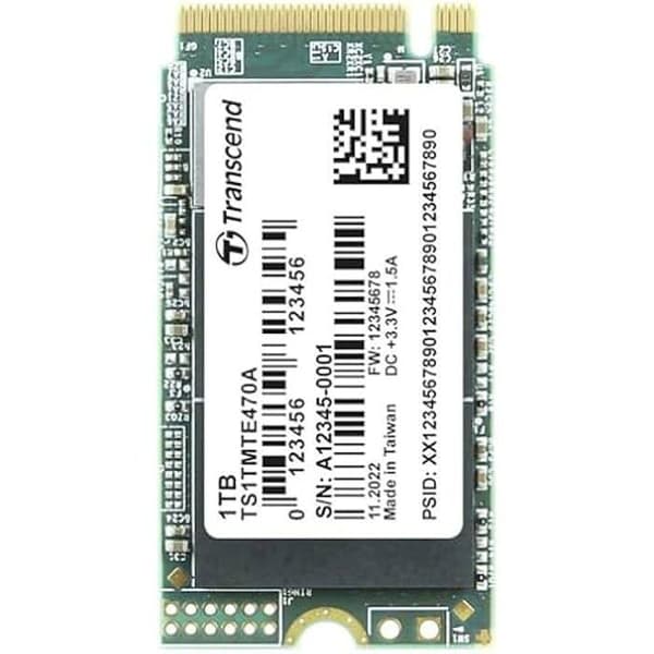 SSD Intern - TRANSCEND - MTE470A - 1 To - PCIe NVMe 3.0 x4 - M.2 2242