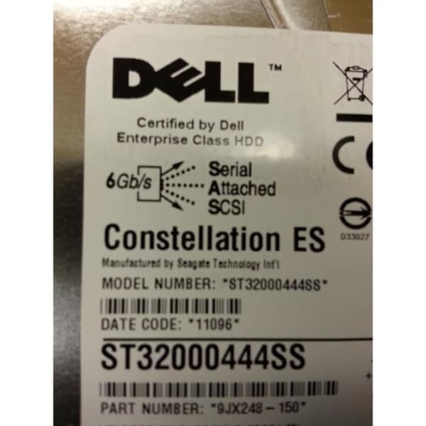 Dell R755K SAS 3.5 7200rpm 2000 Giga hårddisk