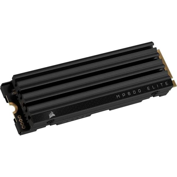 Intern SSD - CORSAIR - MP600 ELITE 2TB Gen4 PCIe x4 NVMe M.2 SSD - Med kylfläns