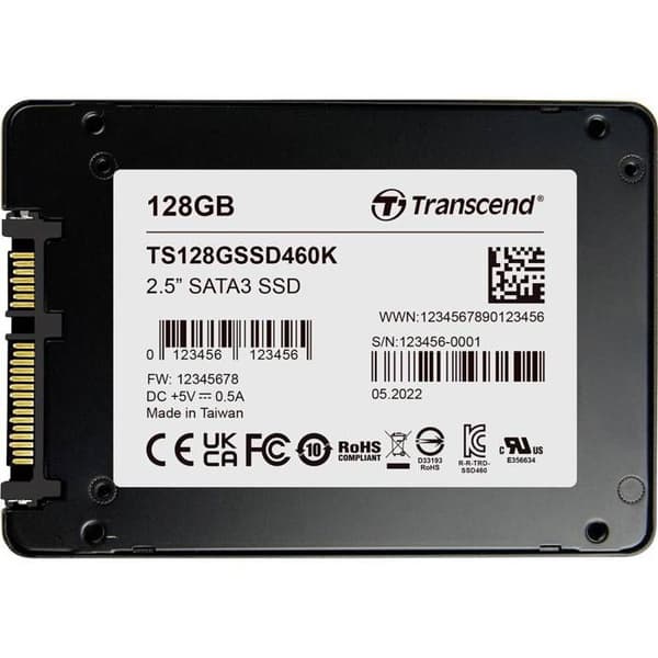 Transcend 128 GB SSD mSATA intern TS128GSSD460K-VS1
