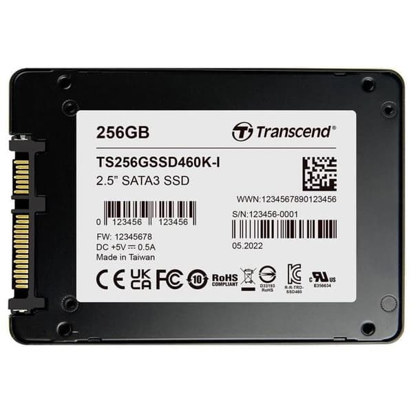 Transcend 256 GB intern mSATA SSD TS256GSSD460KI-VS1