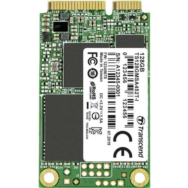 Transcend MSA452T-I 128GB intern mSATA SSD SATA 6Gb/s Retail TS128GMSA452T-I