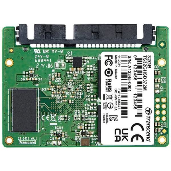 Intern Half-Slim Solid State Drive Industrial SATA III Transcend HSD372M 32 GB