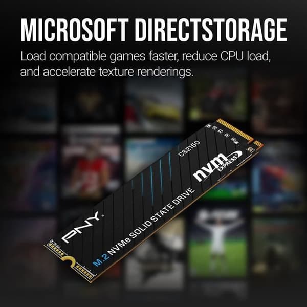 PNY - CS2150 2TB - Intern SSD-hårddisk - 2 To - M.2