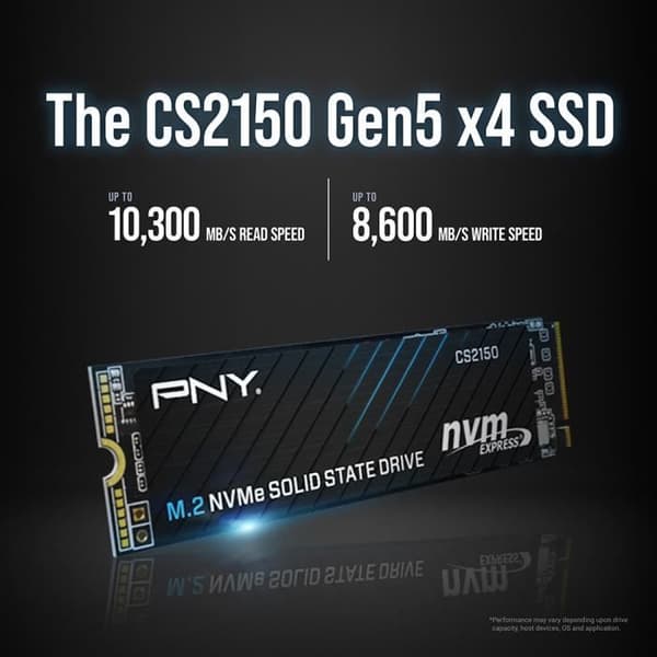 PNY - CS2150 2TB - Intern SSD-hårddisk - 2 To - M.2