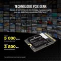 Miniatyrbild 3 av 3: Intern SSD - CORSAIR - MP600 Core Mini 1TB M.2 NVMe PCIe x4 Gen4 2 SSD - M.2 2230 - Upp till 5 000 MB/s - Svart