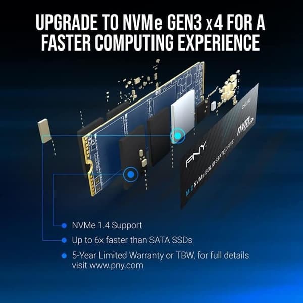 Intern SSD-hårddisk - M2 - NVMe - 1 TB - PCIE - CS2230