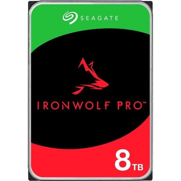 SEAGATE - IRONWOLF PRO - Intern harddisk - 8TB - SATA 6 Gbit/s - 7200RPM (ST8000NT001)