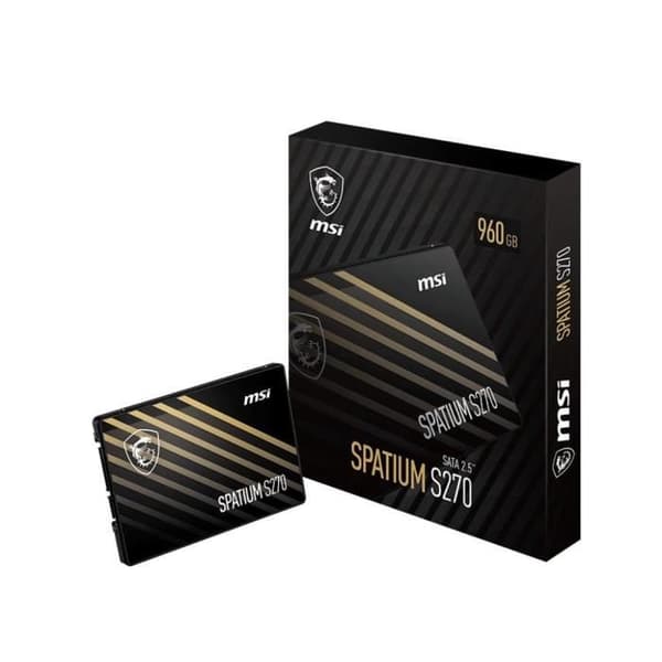 Intern SSD - MSI - SPATIUM S270 - 480GB - SATA 2.5 - Blixtrande hastigheter