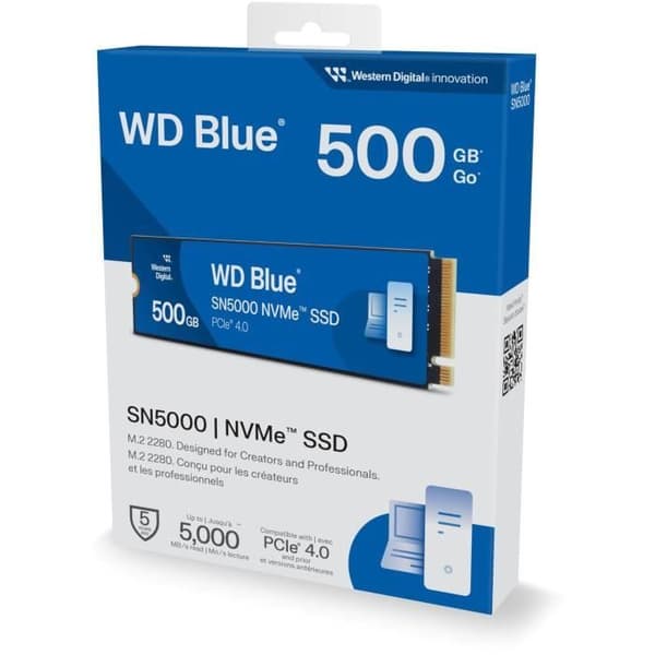 WESTERN DIGITAL - SN5000 - Intern SSD - 500 GB - WDS500G4B0E