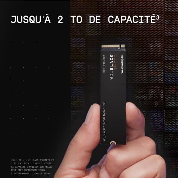 Intern SSD-drev - SN770 NVMe - WD_BLACK - 1 TB - M.2 2280 - WDS100T3X0E