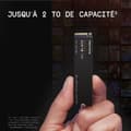 Miniatyrbillede 4 af 6: Intern SSD-drev - SN770 NVMe - WD_BLACK - 1 TB - M.2 2280 - WDS100T3X0E