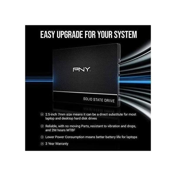 PNY - CS900 SATA - SSD-enhet - 2.5 - 500GB