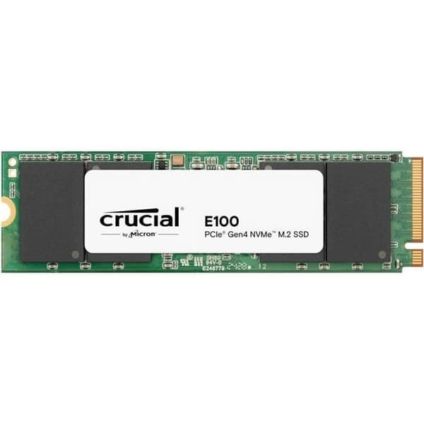 Intern SSD - CRUCIAL - E100 - 1 TB - PCIe Gen4 NVMe M.2 - Upp till 5000 MB/s
