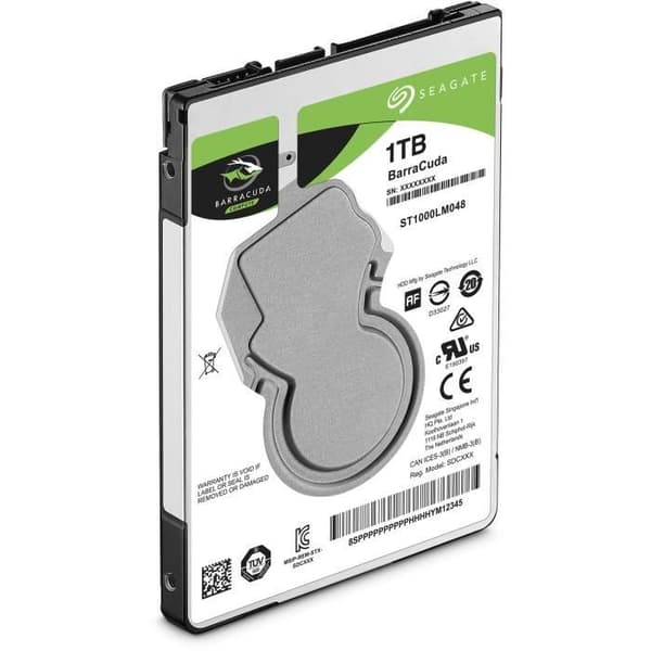SEAGATE - Intern hårddisk - BarraCuda - 1 till - 5 400 varv/min - 2,5" (ST1000LM048)