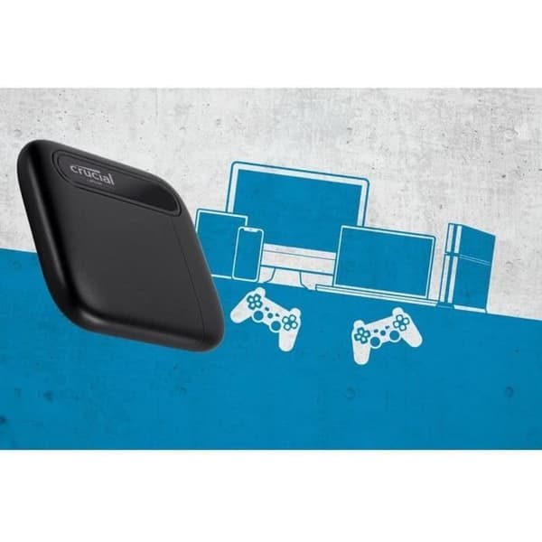 Extern SSD - CRUCIAL - X6 Portabel SSD - 2TB - USB-C (CT2000X6SSD9)