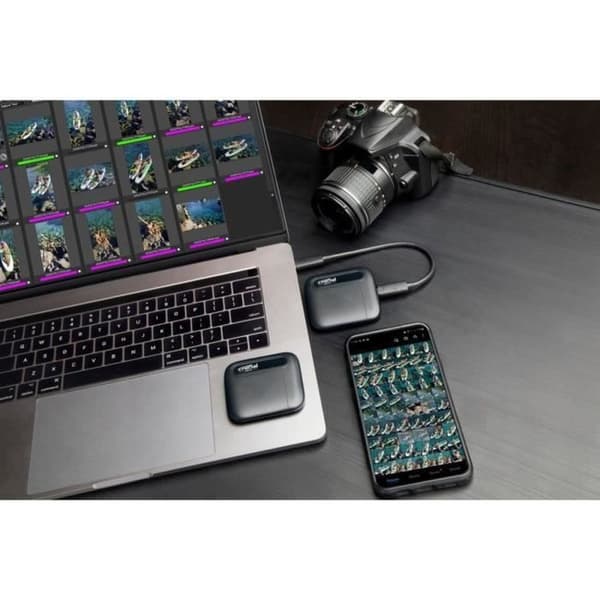 Extern SSD - CRUCIAL - X6 Portabel SSD - 2TB - USB-C (CT2000X6SSD9)