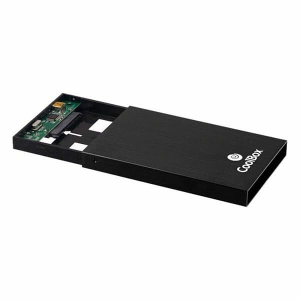 Hårddiskkabinett CoolBox SlimChase 2512 2,5" Svart Svart